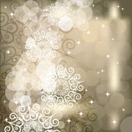 EPS Abstract snowflake background