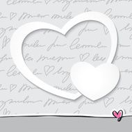 paper hearts vector eps 10 N2