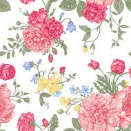 Seamless floral pattern with colorful flowers N2