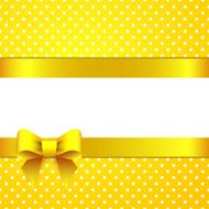 Sunny yellow background with bow N2