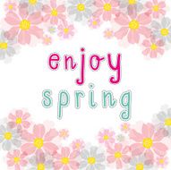 enjoy spring pink cherry blossom