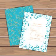 Greeting cards with grunge leaves