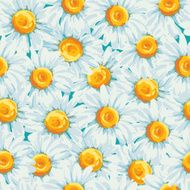 Floral seamless pattern with daisies N4