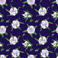 Summer floral seamless vector pattern N8