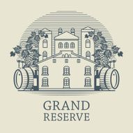 Vintage wine label N4