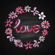 Hand drawn chalk lettering N2