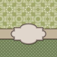 Vintage vector flower frame N71