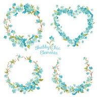 Flower Banners and Tags - for your design scrapbook N8