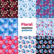 floral seamless pattern set N2