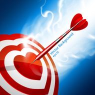 Love darts Heart target