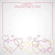 Happy Valentines Day vector greeting card N5