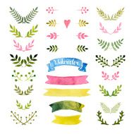 Vector watercolor collection N4