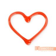 Sweet heart vector illustration