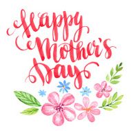 Happy Mothers Day Hand-drawn card Vector illustration N5