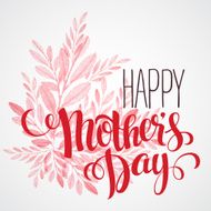 Happy Mothers Day Hand-drawn card Vector illustration N6