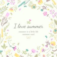 Floral background with flowers and herbs N4