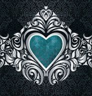 Silver &amp; black fashionable vintage design N2