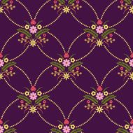 Seamless pattern with colorful flowers N11