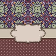 Vintage vector flower frame N75