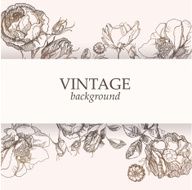 Vector vintage postcard N4