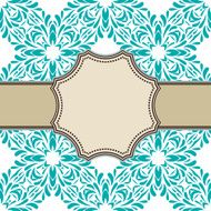 Vintage vector flower frame N78