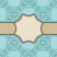 Vintage vector flower frame N79