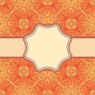 Vintage vector flower frame N80
