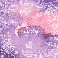 Retro floral background frame with flowers N3