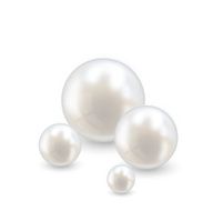 Beautiful realistic pearl set illustration vector N6