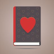 Book with heart shape