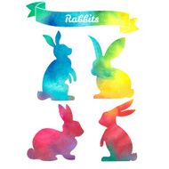 Set of Easter rabbits N6
