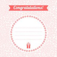 Greeting flower background card with space for text