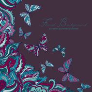 Background with butterflies N15