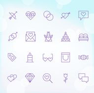 20 Trendy Thin Icons for Valentines Day 2