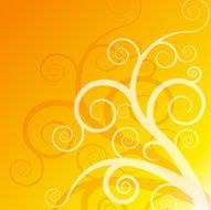 Orange floral background N4