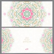 Vintage ornate cards in Eastern style N28