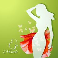 Beautiful young woman with flowers N11