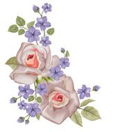 Background with roses Mothers Day card