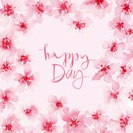 Watercolor flowers for the holiday N2