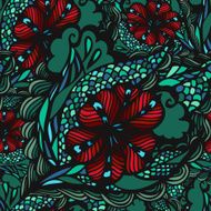 floral seamless pattern N665