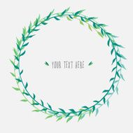 simple floral wreath