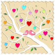 Springtime Love Tree and Birds