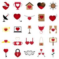 Vector Love Heart Illustration Set N5