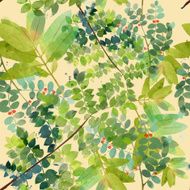 Watercolor vector spring background N24