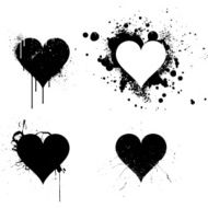 grunge hearts