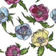 Vintage floral seamless pattern N42
