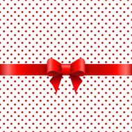 Background with red bow N7
