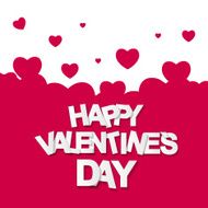 Happy Valentines Day Card Vector Illustration N60