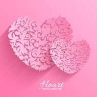 abstract ornament heart illustration background concept