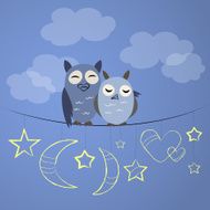 Night owl couple